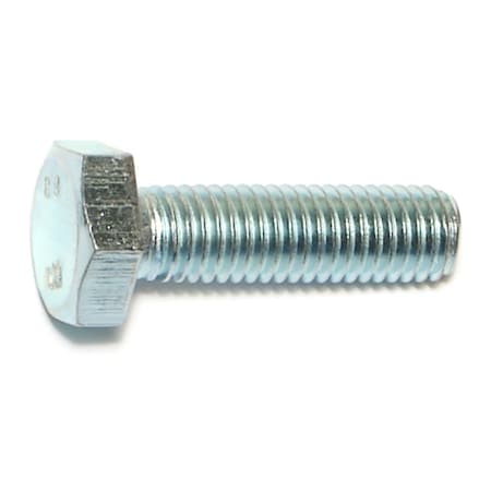 Class 8.8, M10-1.50 Hex Head Cap Screw, Zinc Plated Steel, 35 Mm L, 25 PK